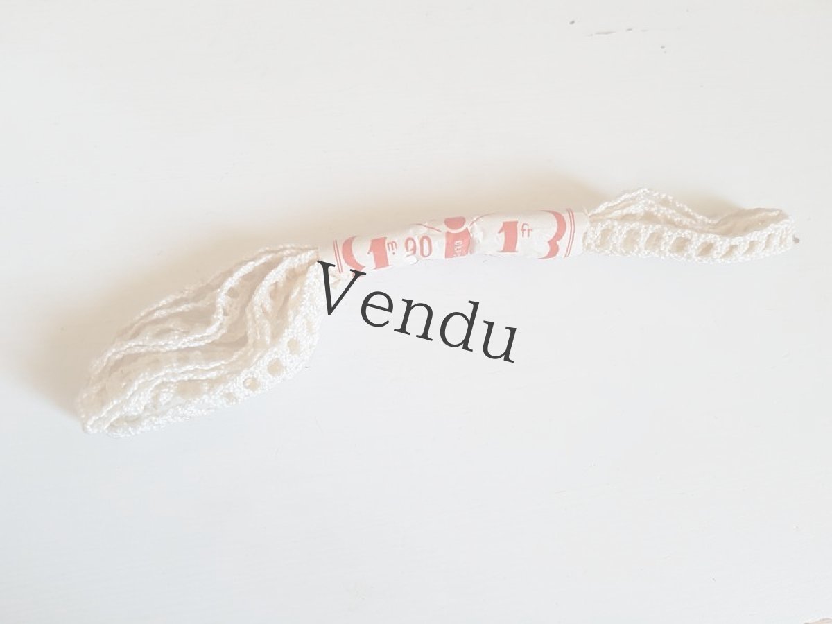 画像5: フランスヴィンテージ　ラベル付きレースブレード (5)