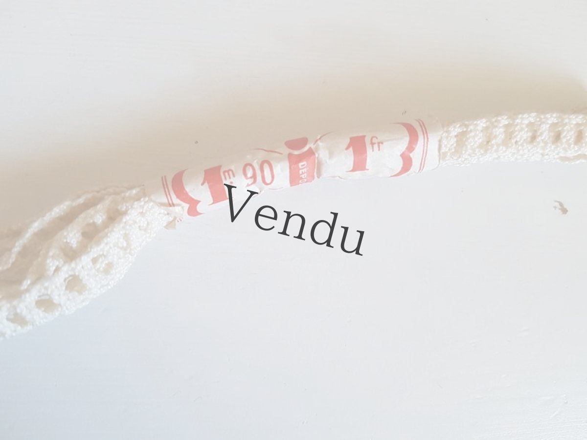 画像7: フランスヴィンテージ　ラベル付きレースブレード (7)