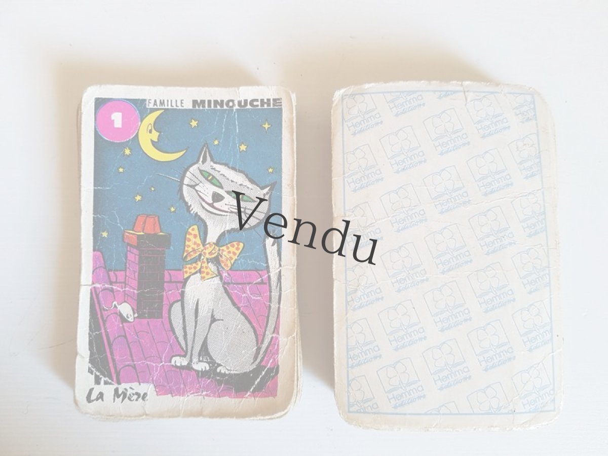 画像7: フランスヴィンテージ　7 Familles カード (7)