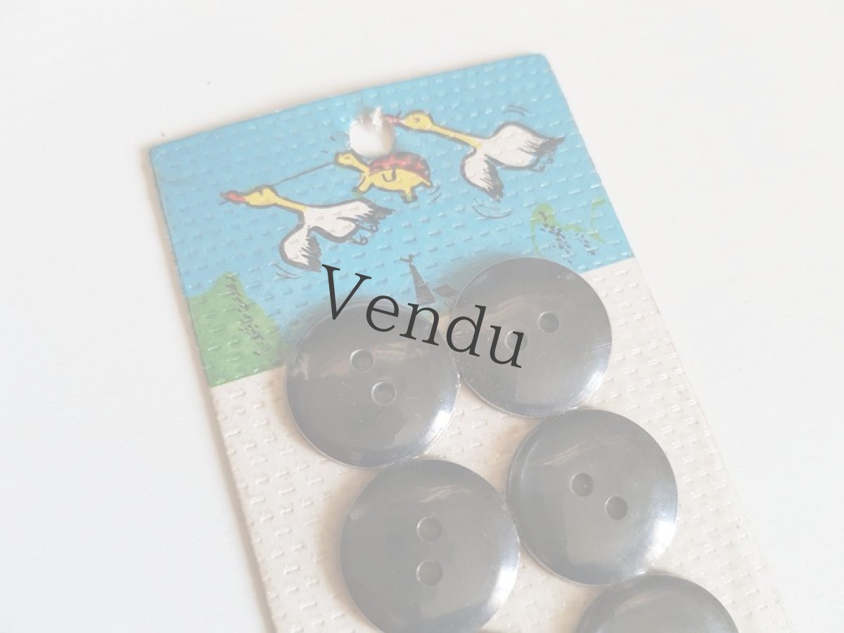 画像2: フランスヴィンテージ　Iminacre社のカメと鴨２匹 ボタンシート (2)