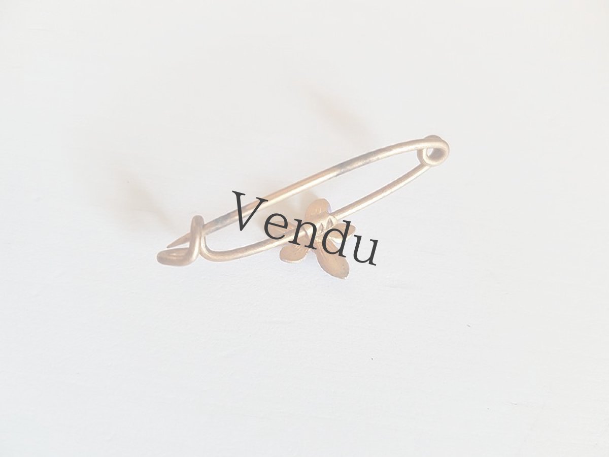 画像4: フランスアンティーク　すみれのピン (4)