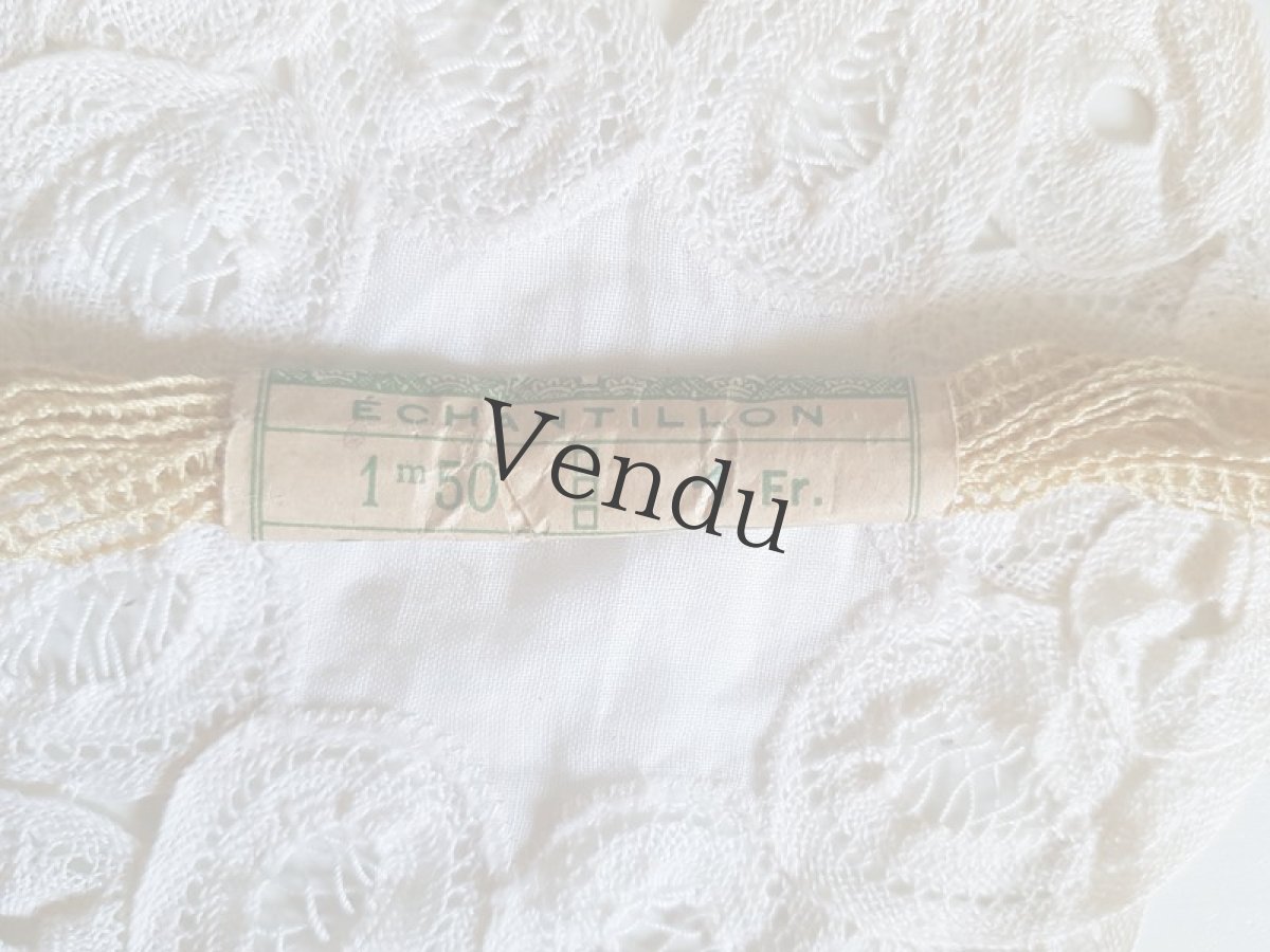 画像2: フランスヴィンテージ　ラベル付きレースブレード (2)