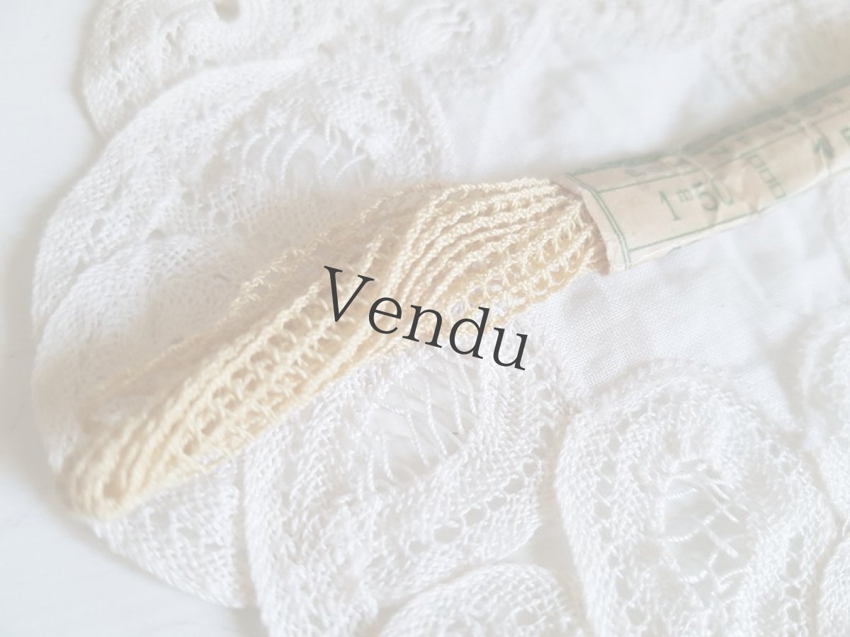 画像6: フランスヴィンテージ　ラベル付きレースブレード (6)