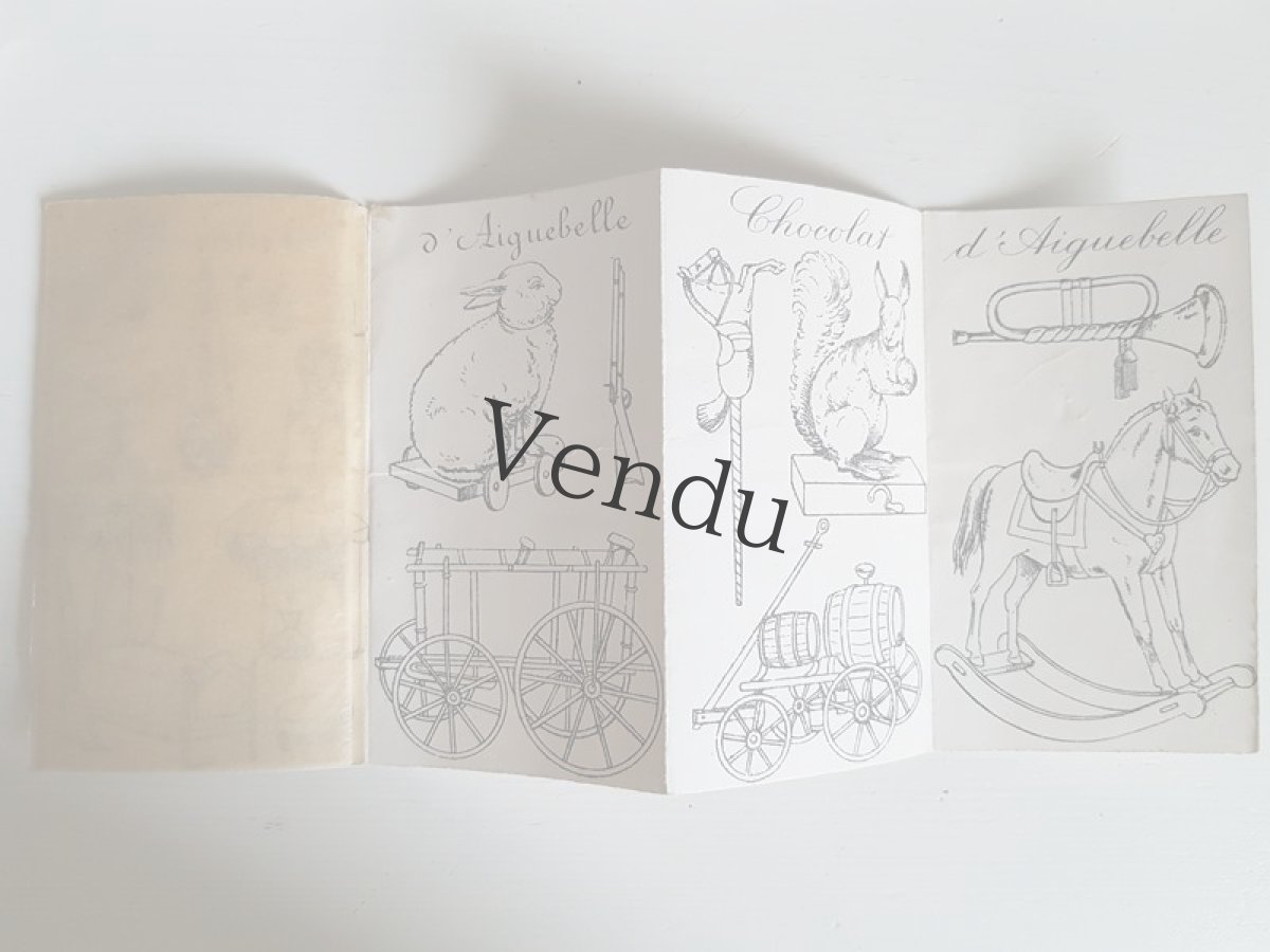 画像6: フランスアンティーク　ショコラティエの広告／子ども用デッサン見本 (6)