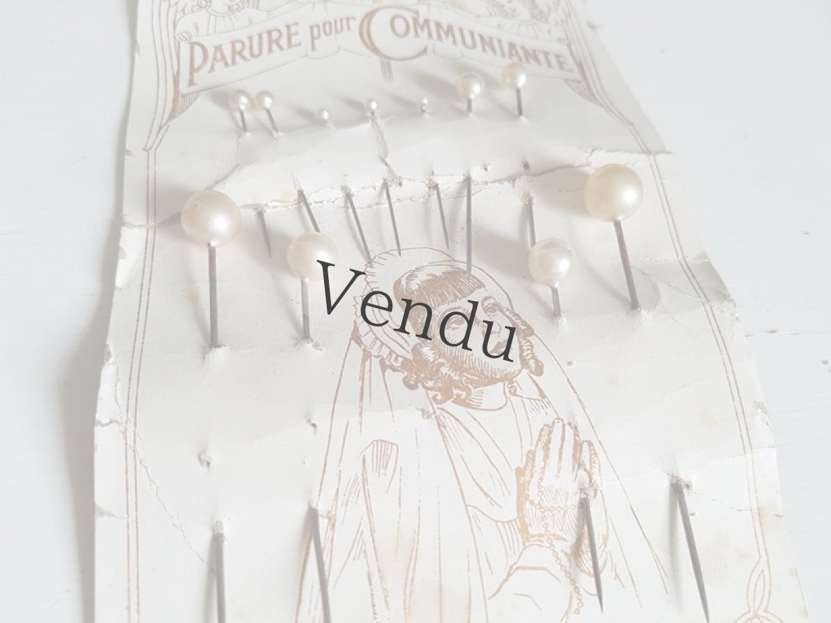 画像4: フランスアンティーク　パールのエパングルセット (4)