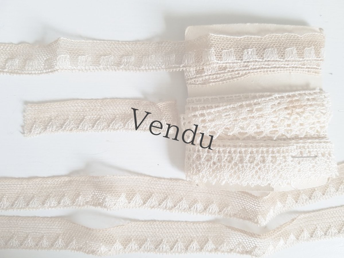 画像6: フランスアンティーク　４種のレースセット（サプライズあり） (6)