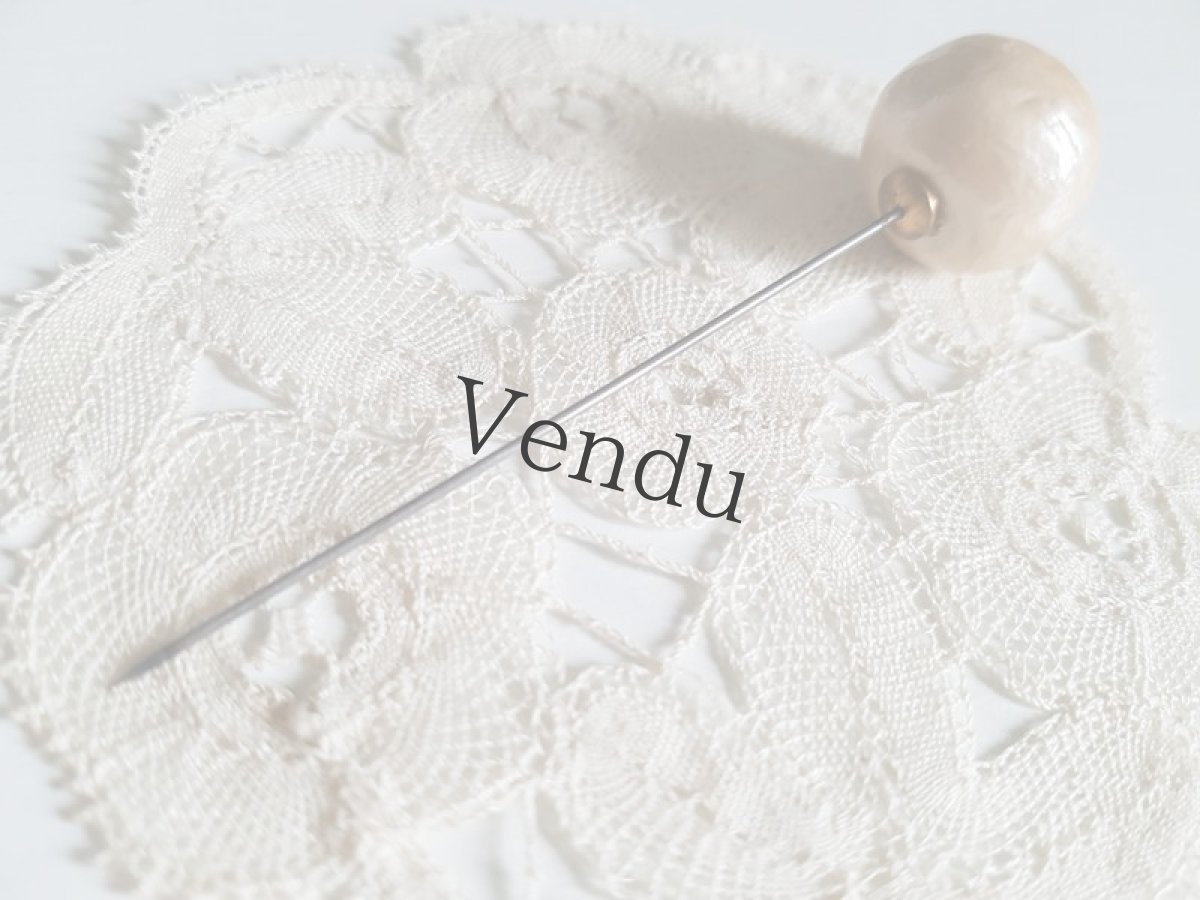 画像3: 【G様ご予約品】フランスアンティーク　パールのハットピン (3)