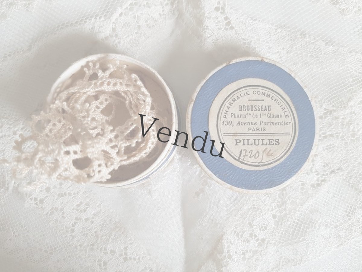 画像3: フランスアンティーク　ちいさなファーマシーボックス　アンティークレースつき (3)