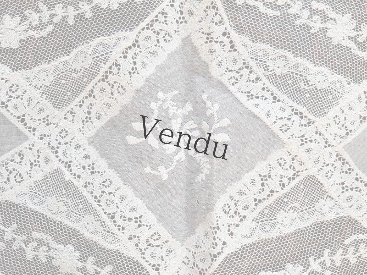 画像2: フランス　ノルマンディレースのドイリー (2)