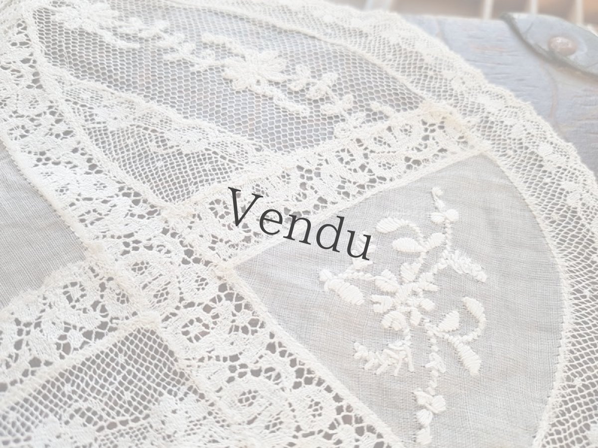 画像3: フランス　ノルマンディレースのドイリー (3)