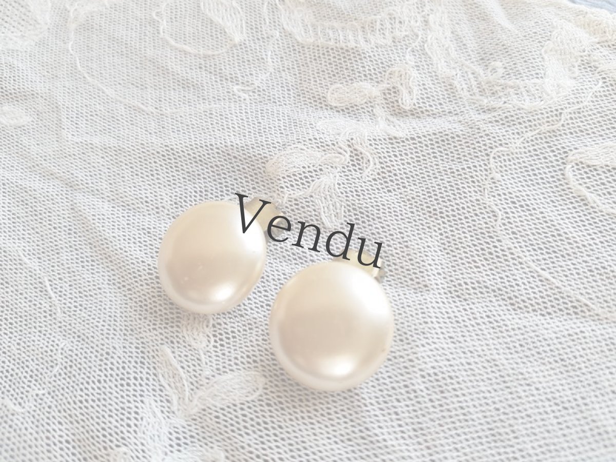 画像4: フランスヴィンテージ　パールのイヤリング (4)