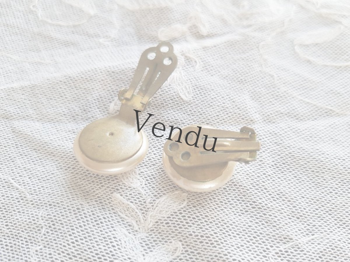 画像5: フランスヴィンテージ　パールのイヤリング (5)