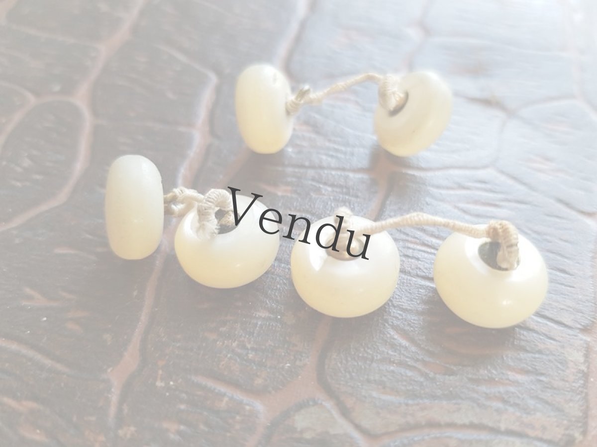 画像3: フランスアンティーク　貝ボタン12mm ６個セット (3)