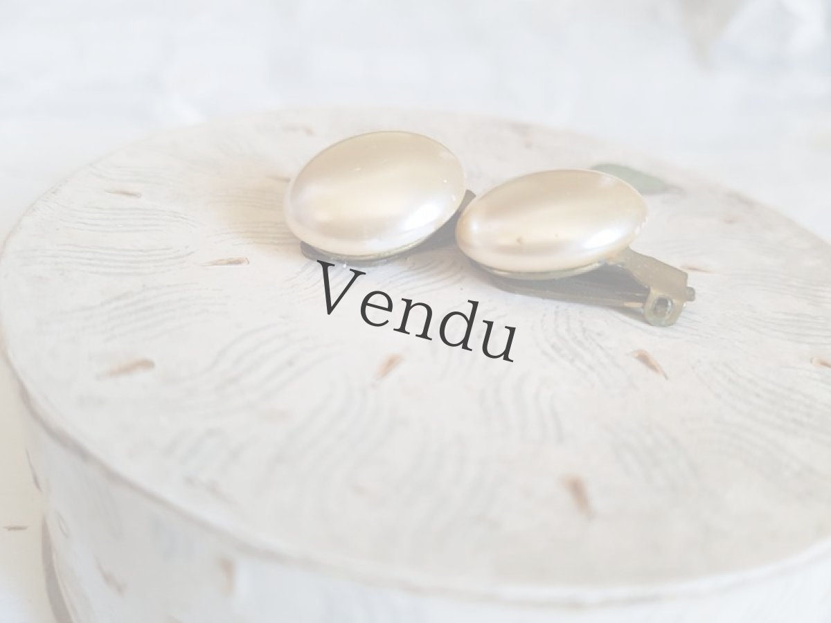 画像6: フランスヴィンテージ　パールのイヤリング (6)