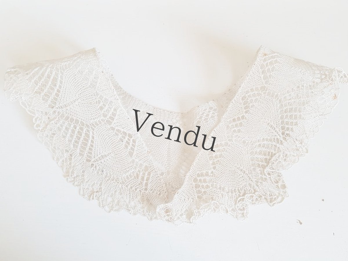 画像2: ヴィンテージ　ニードルレースのつけ襟 (2)