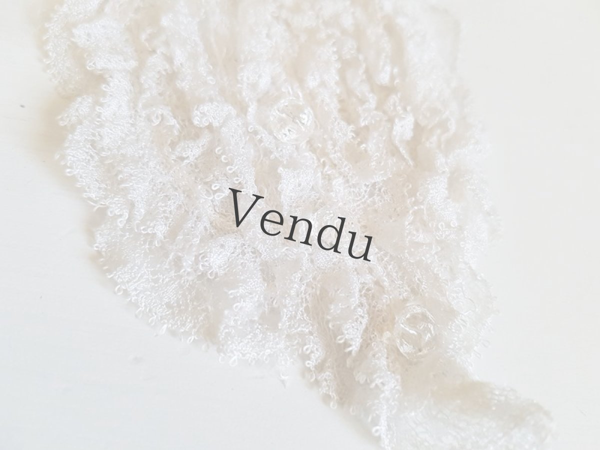 画像6: フランスアンティーク　ガラスボタンつきのジャボ (6)