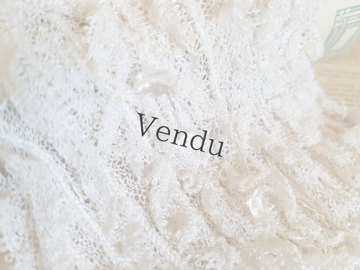 画像3: フランスアンティーク　ガラスボタンつきのジャボ (3)