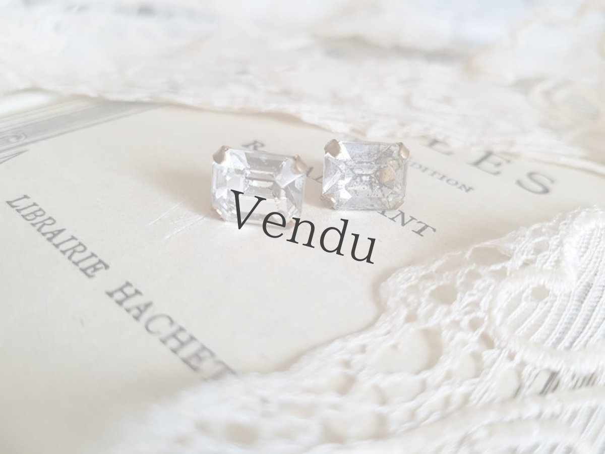 画像3: フランスアンティーク　留め具つきガラスボタン 10mm (3)