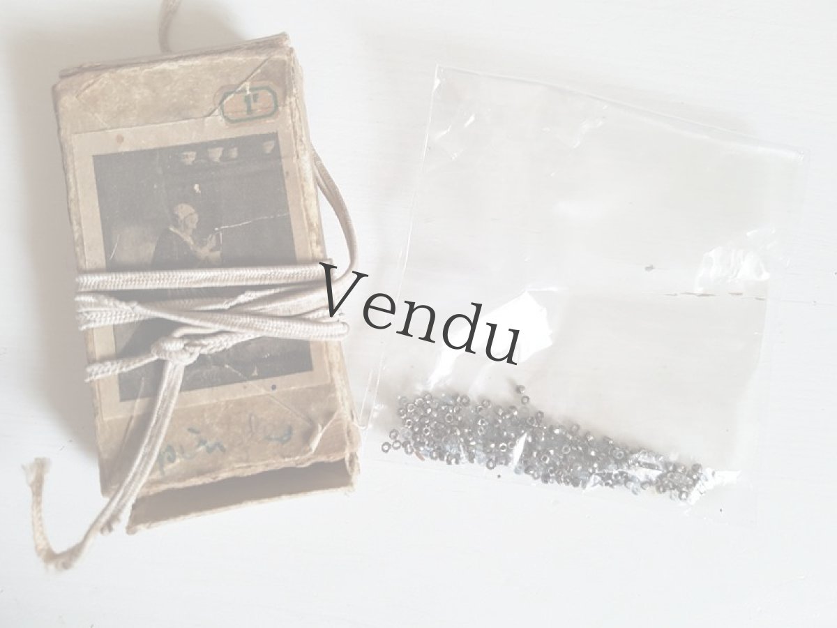 画像5: フランスアンティーク　ビーズの入った古い箱 (5)