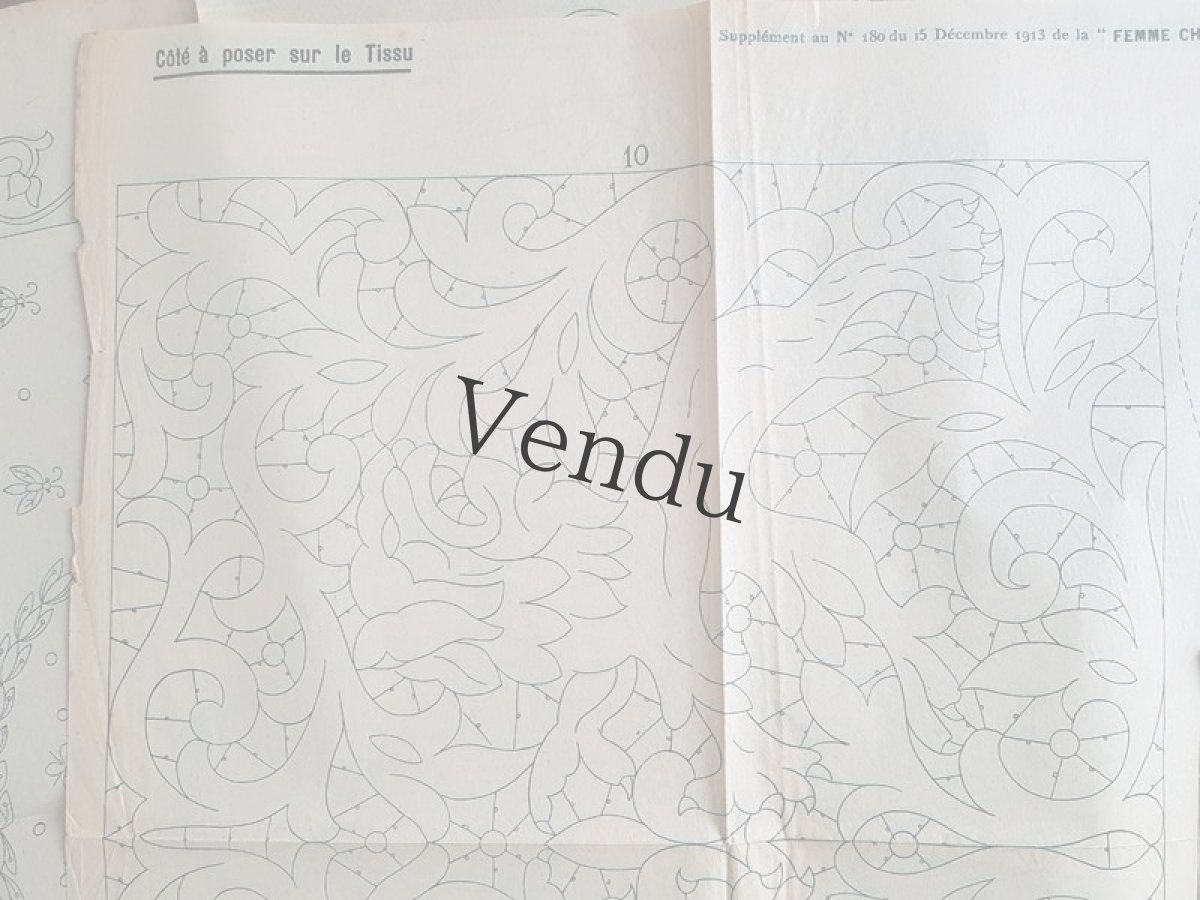 画像16: フランス 1913 Décembre 型紙付録つき女性誌 La Femme Chez Elle  (16)