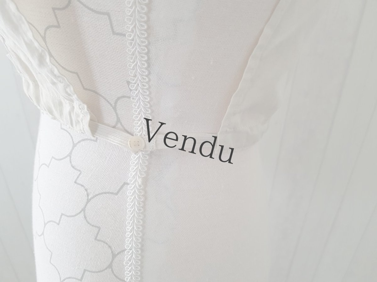 画像7: フランスヴィンテージ　ブラウスの一部《素材用》 (7)