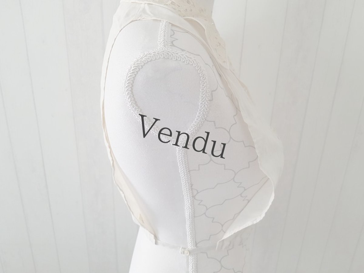 画像9: フランスヴィンテージ　ブラウスの一部《素材用》 (9)