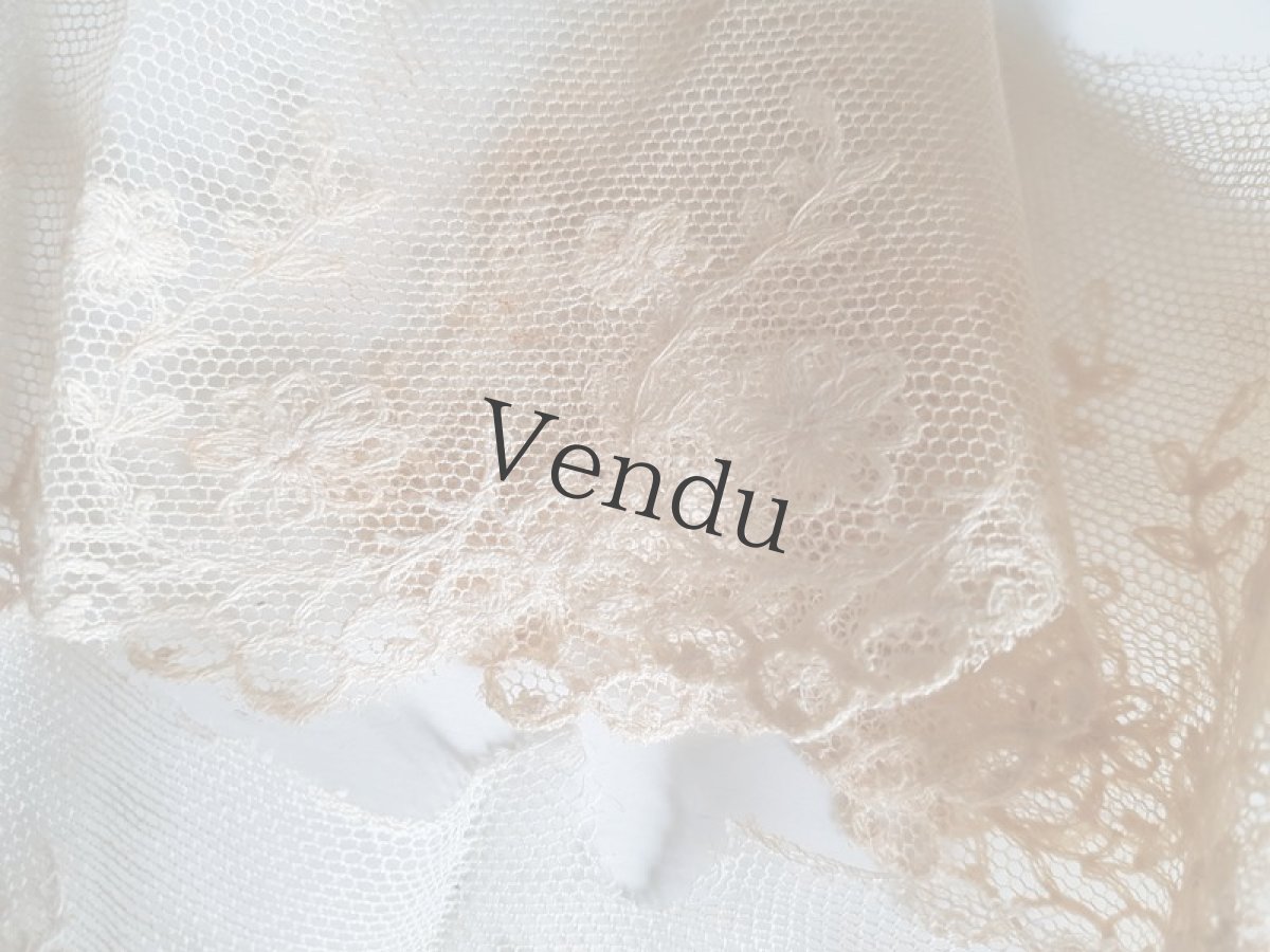 画像4: フランスアンティーク　ヴァランシエンヌレース4本セット (4)