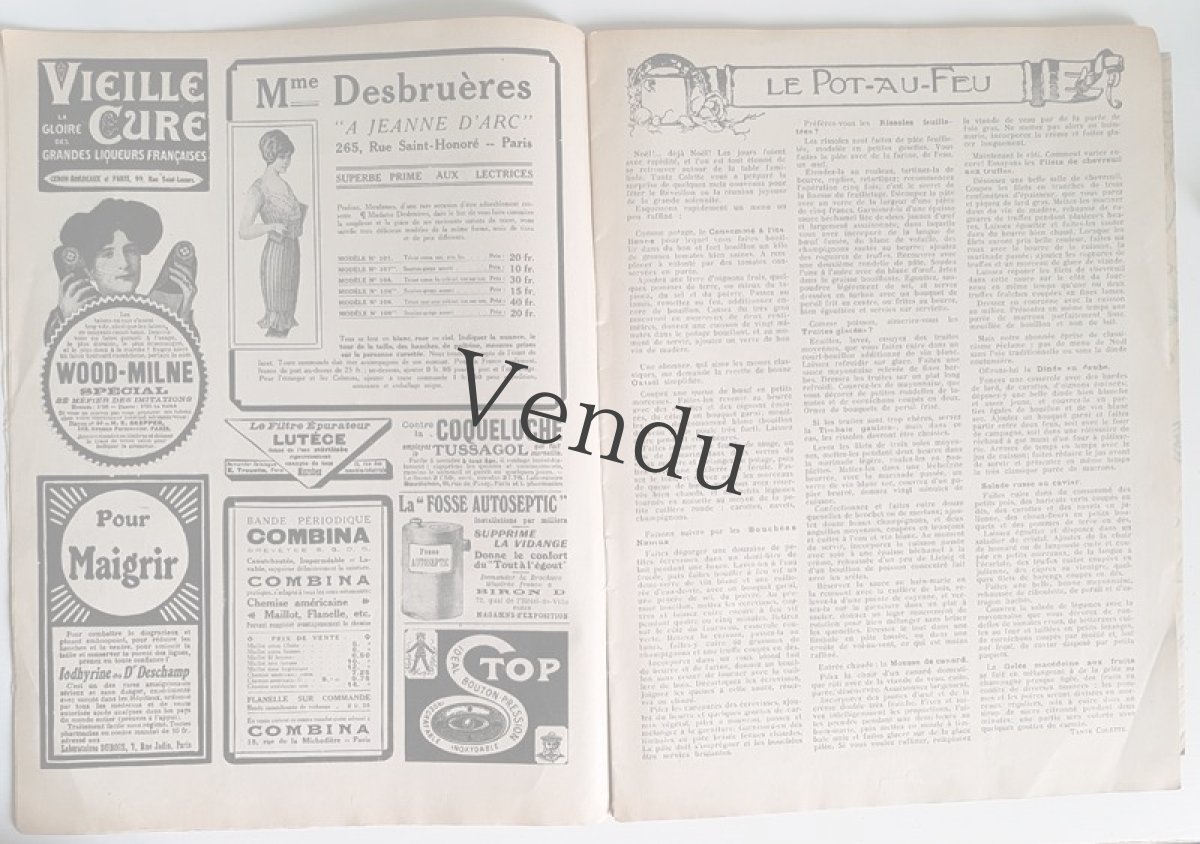 画像6: フランス 1913 Décembre 型紙付録つき女性誌 La Femme Chez Elle  (6)