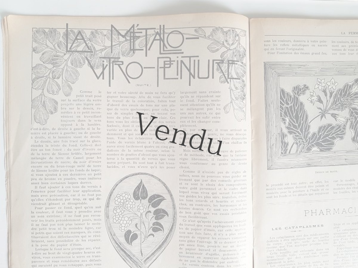 画像9: フランス 1913 Décembre 型紙付録つき女性誌 La Femme Chez Elle  (9)