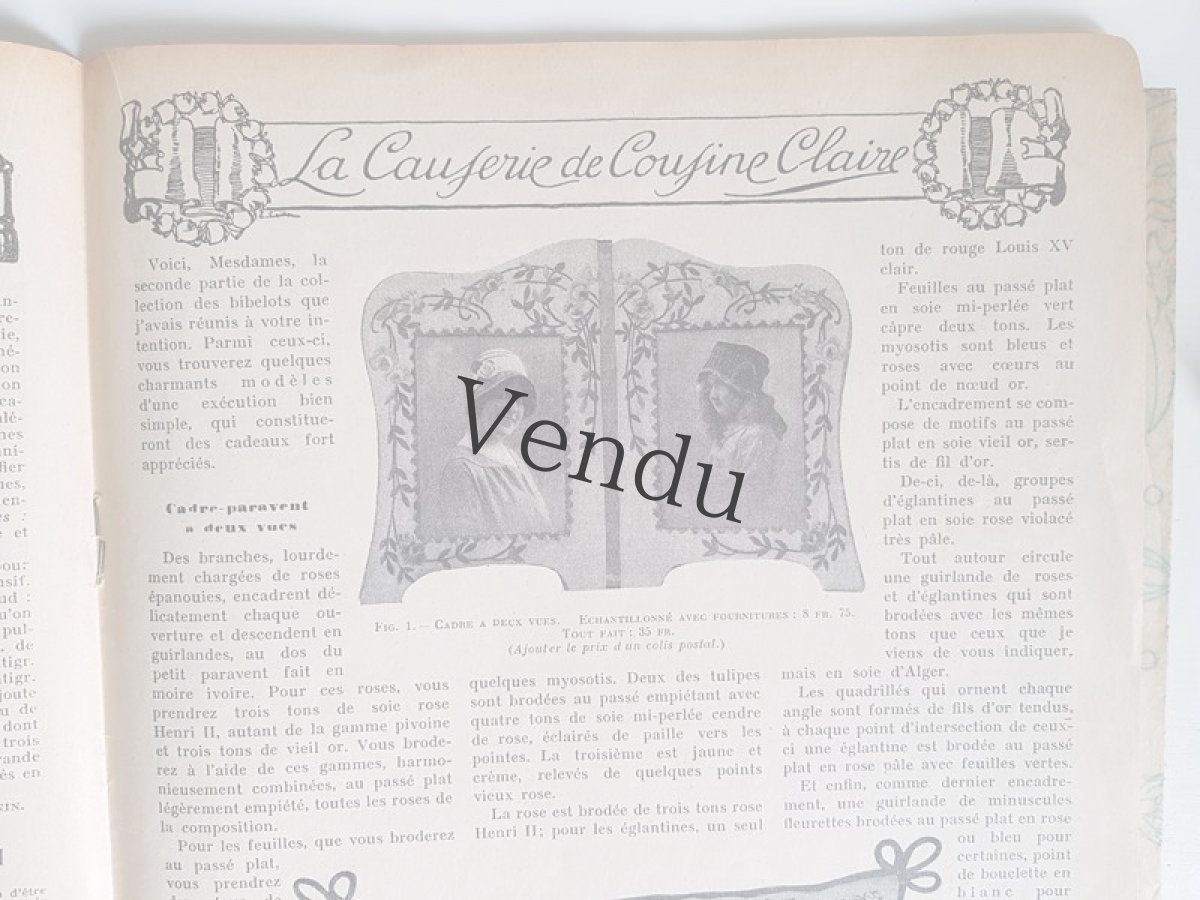 画像10: フランス 1913 Décembre 型紙付録つき女性誌 La Femme Chez Elle  (10)