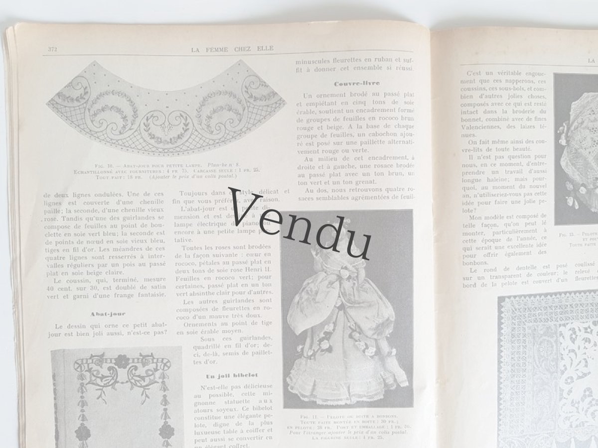 画像11: フランス 1913 Décembre 型紙付録つき女性誌 La Femme Chez Elle  (11)