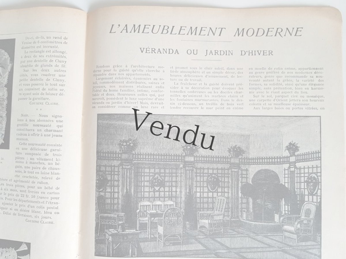 画像13: フランス 1913 Décembre 型紙付録つき女性誌 La Femme Chez Elle  (13)