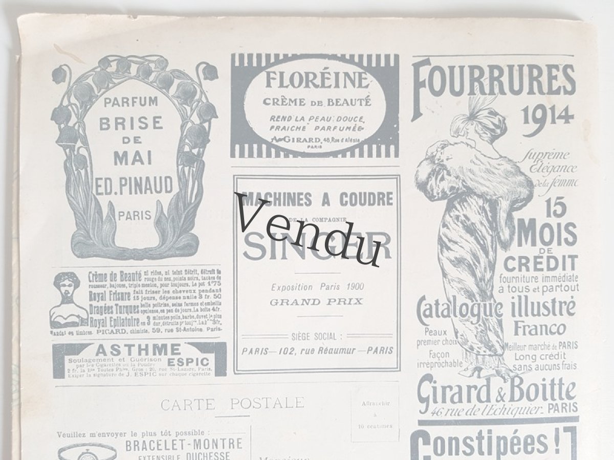 画像14: フランス 1913 Décembre 型紙付録つき女性誌 La Femme Chez Elle  (14)