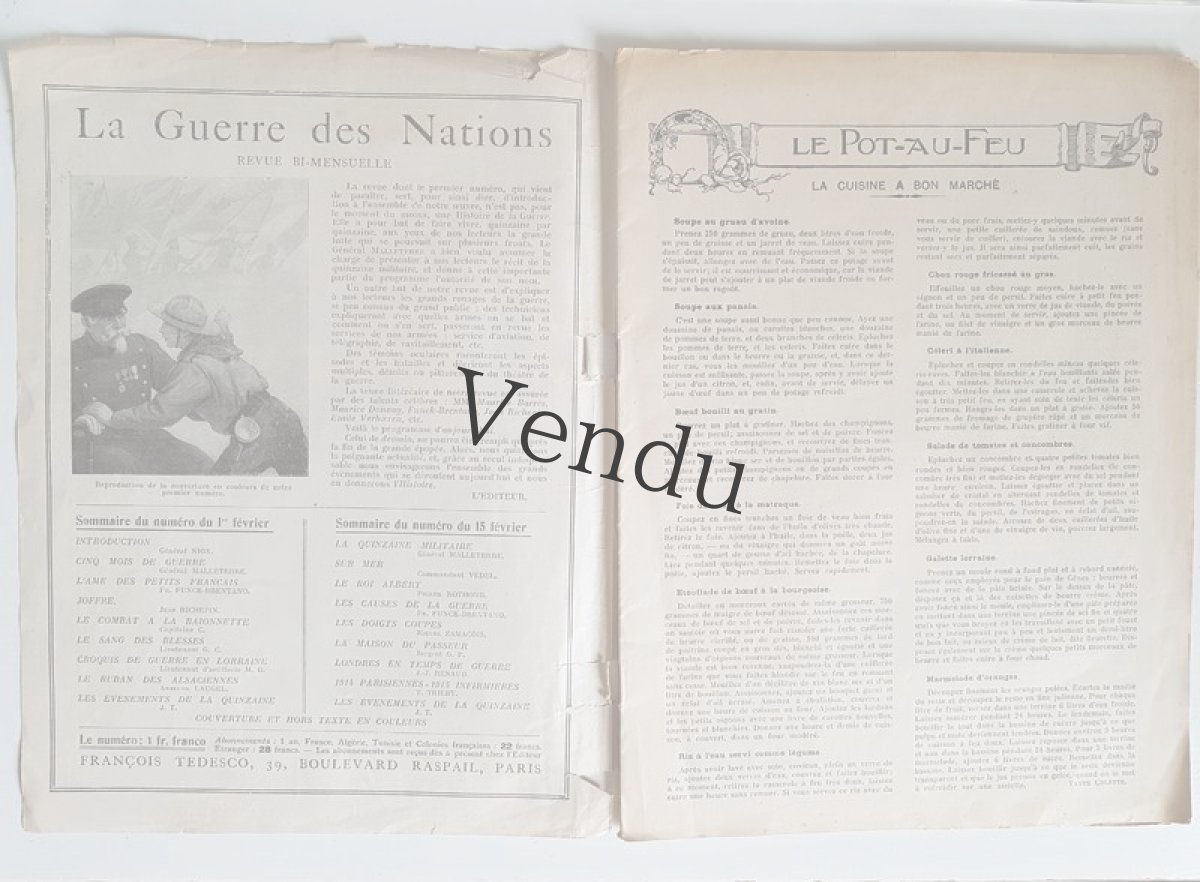 画像4: フランスアンティーク　型紙付録つき女性誌 La Femme Chez Elle 1915 Février (4)