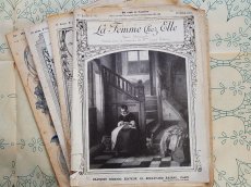 画像1: フランスアンティーク　型紙付録つき女性誌 La Femme Chez Elle 1915 Février (1)