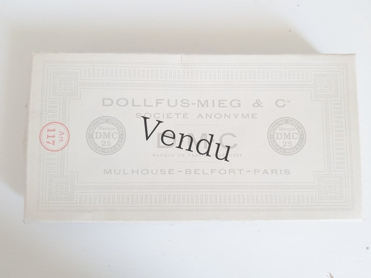 画像5: フランスヴィンテージ　DMC刺繍糸25 MOULINÉ ブルー系15本セット (5)