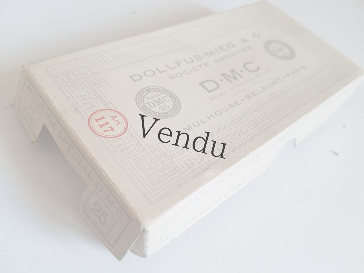 画像6: フランスヴィンテージ　DMC刺繍糸25 MOULINÉ ブルー系15本セット (6)