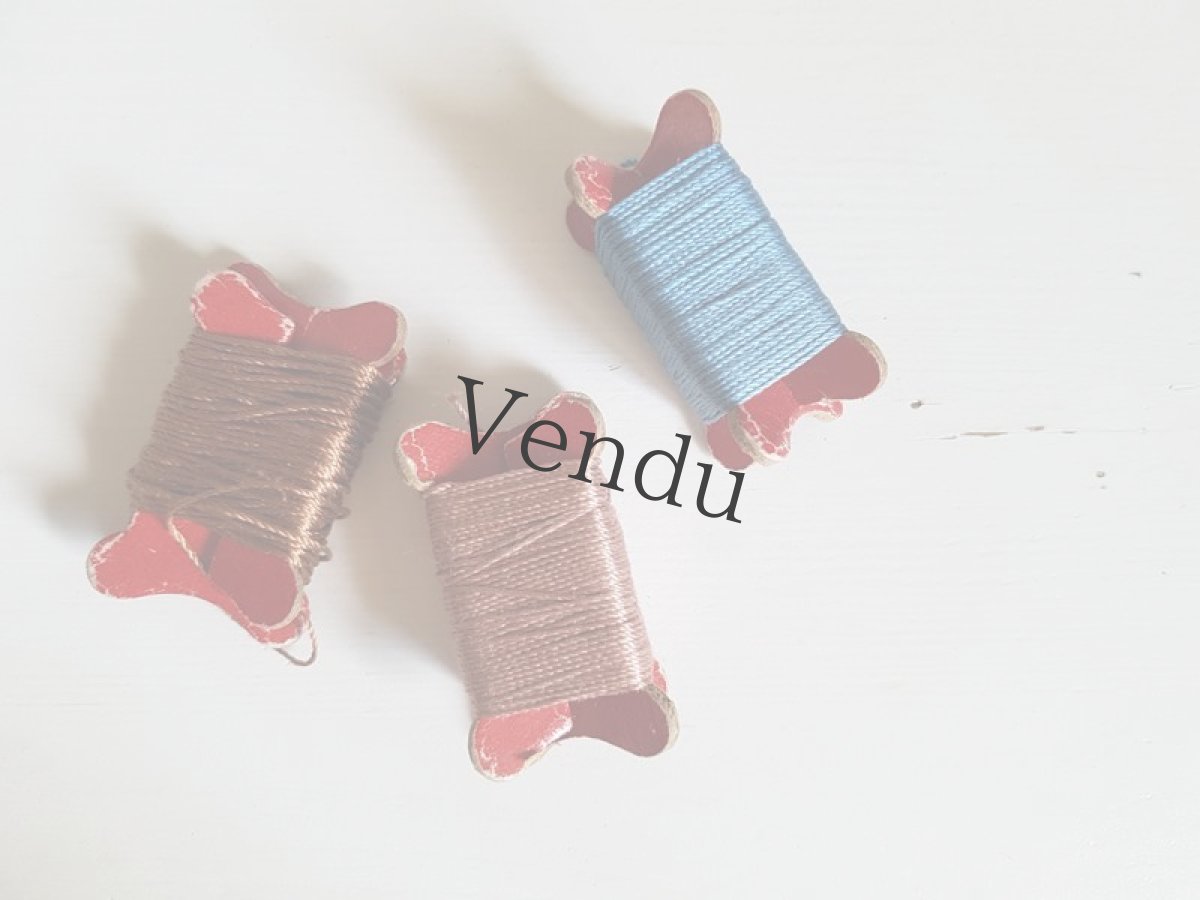 画像3: フランスヴィンテージ　立体糸巻き３色セット (3)