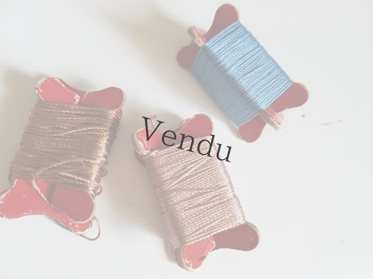画像2: フランスヴィンテージ　立体糸巻き３色セット (2)