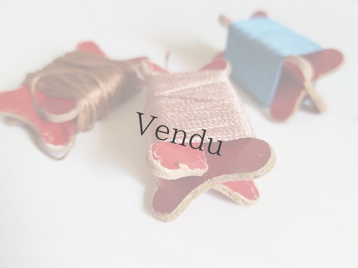 画像4: フランスヴィンテージ　立体糸巻き３色セット (4)