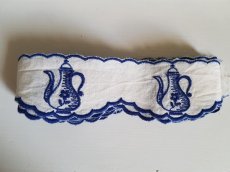 画像3: フランスヴィンテージ　素朴なポット柄刺繍リボントリム (3)