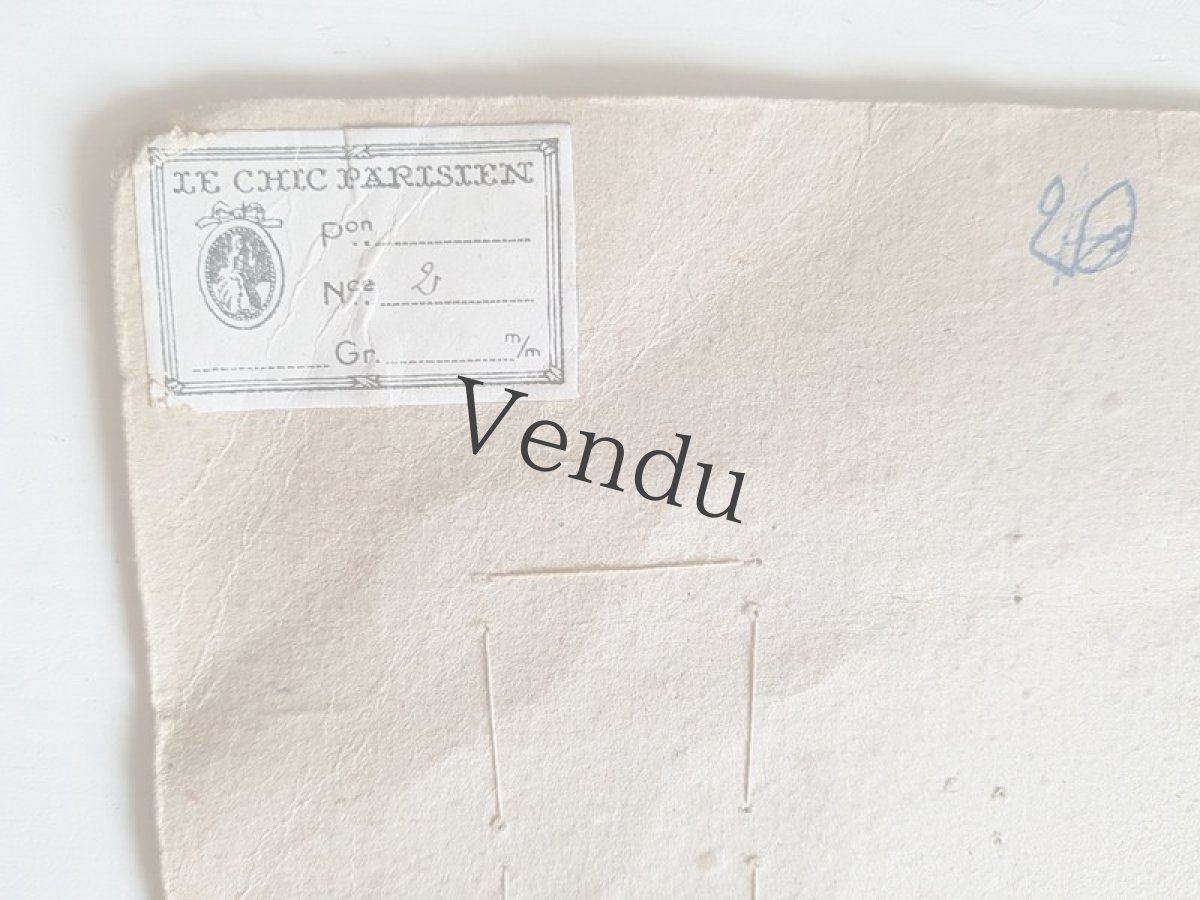 画像9: フランスヴィンテージ　手芸はさみとボタンシート (9)