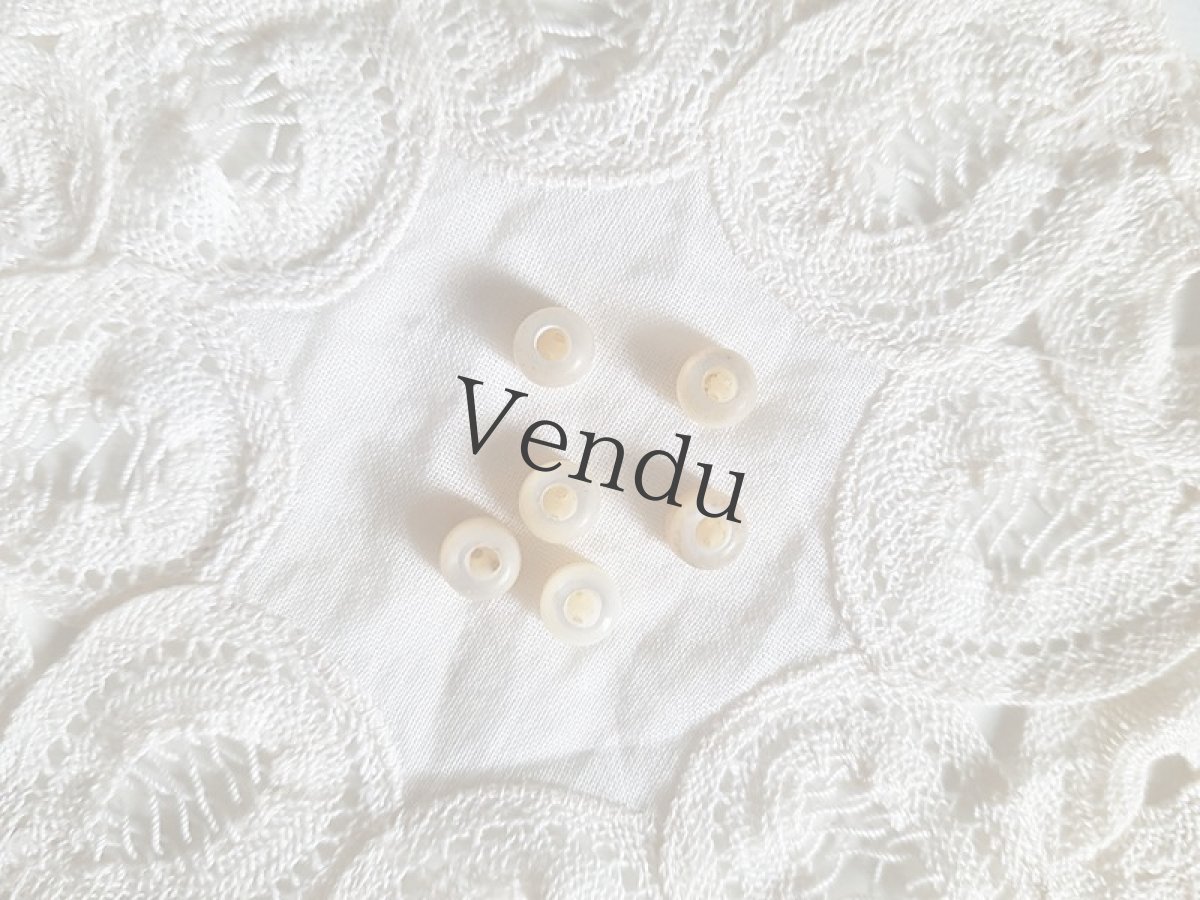 画像3: フランスアンティーク　ドール用ちいさな貝ボタン6mm ３種セット (3)