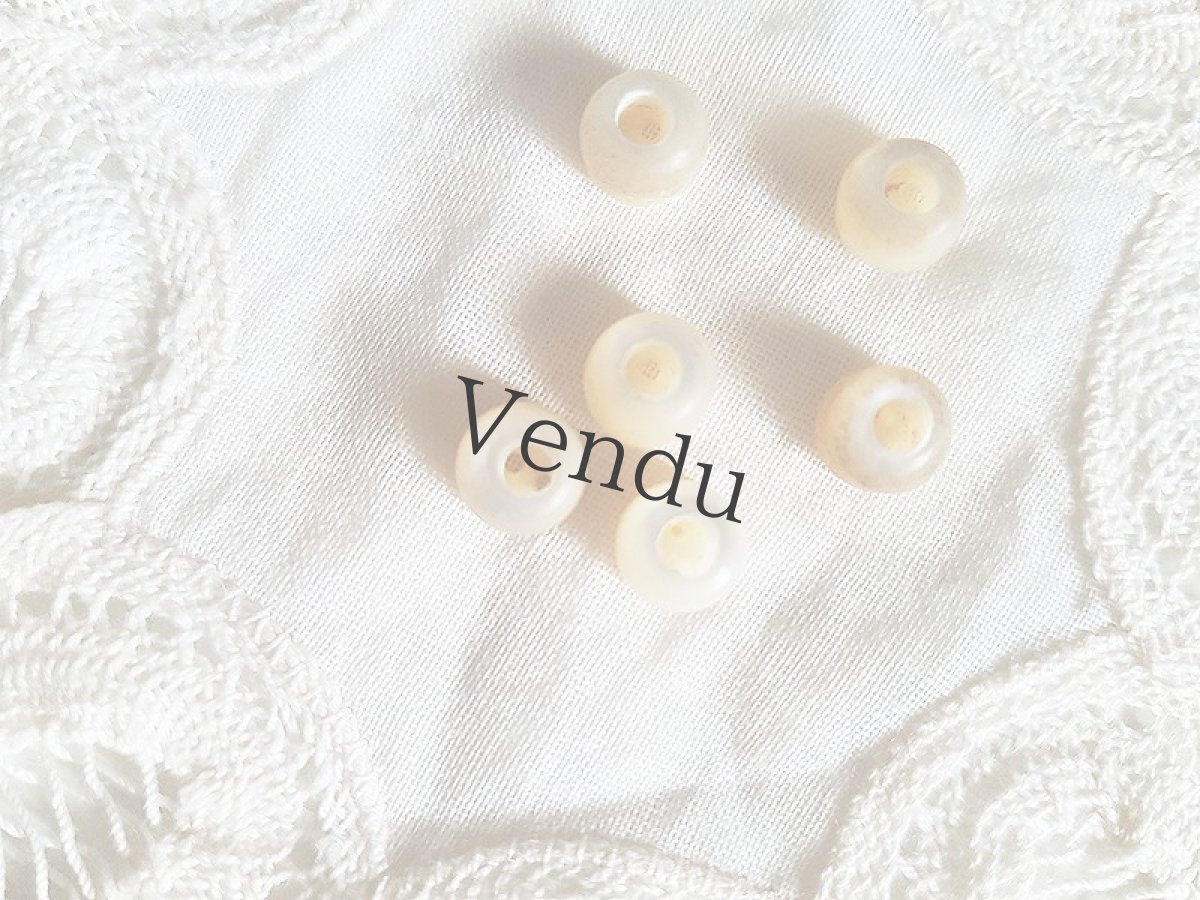 画像5: フランスアンティーク　ドール用ちいさな貝ボタン6mm ３種セット (5)