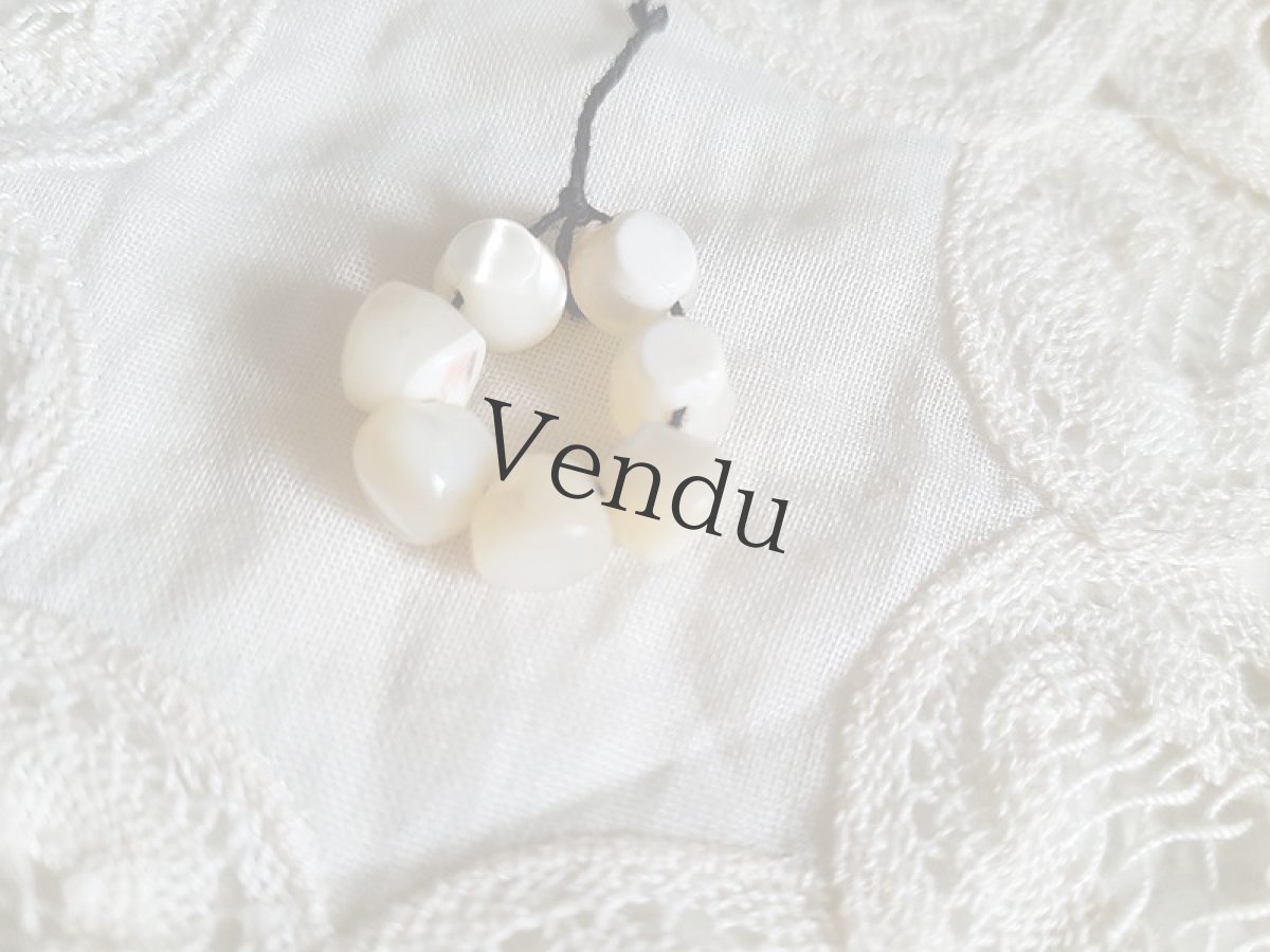 画像9: フランスアンティーク　ドール用ちいさな貝ボタン6mm ３種セット (9)