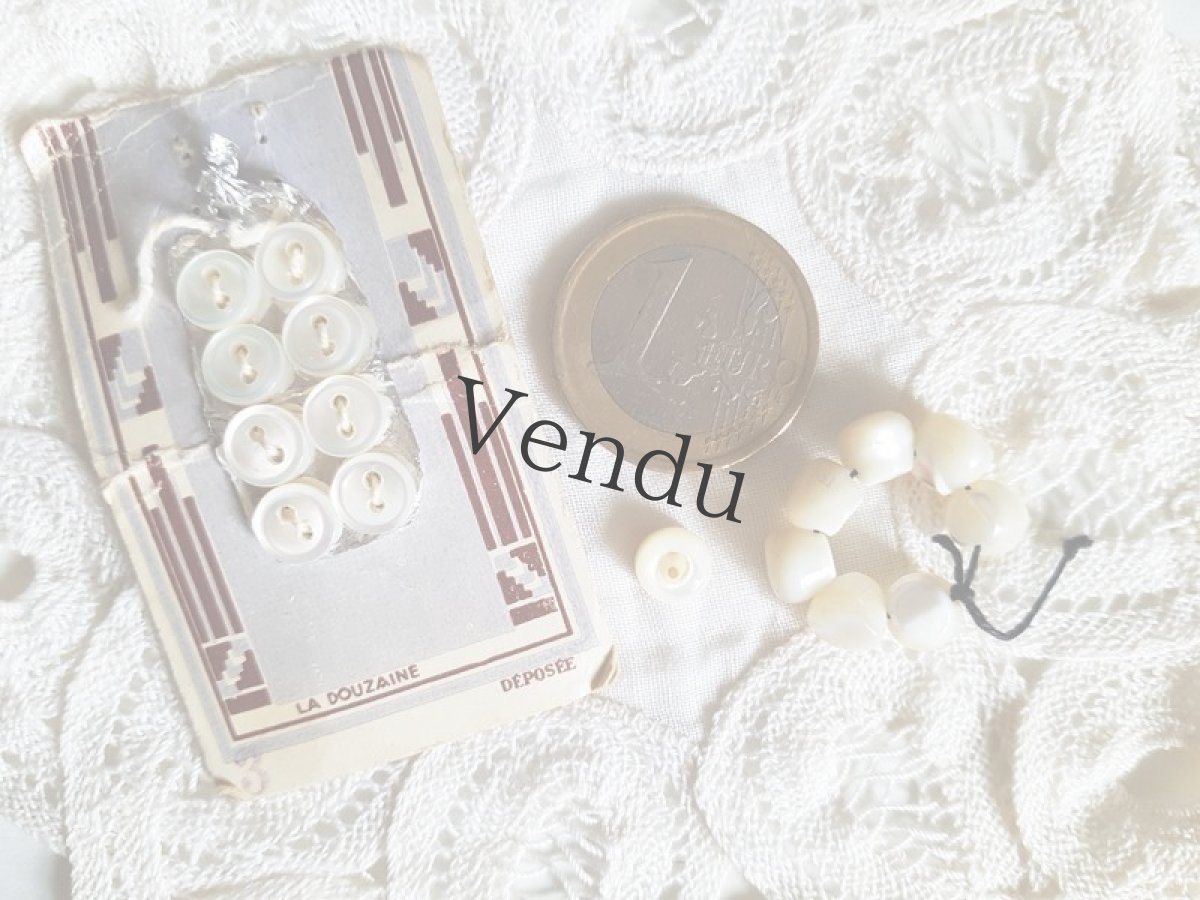 画像12: フランスアンティーク　ドール用ちいさな貝ボタン6mm ３種セット (12)