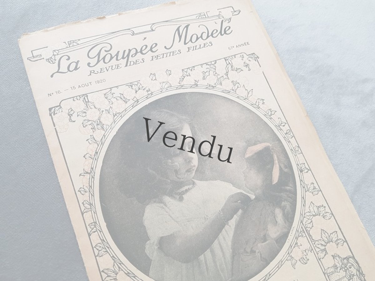 画像2: フランスアンティーク少女誌 La Poupée Modele 1920 AOUT (2)