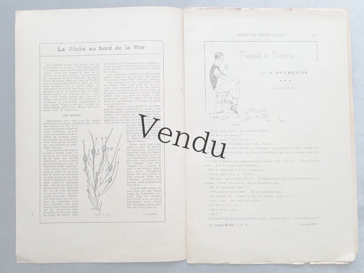 画像4: フランスアンティーク少女誌 La Poupée Modele 1920 AOUT (4)