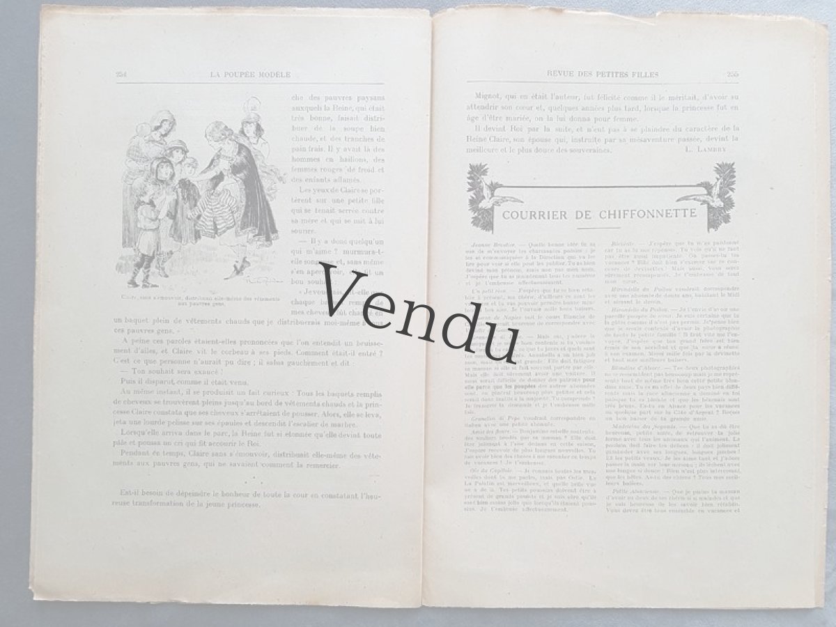 画像5: フランスアンティーク少女誌 La Poupée Modele 1920 AOUT (5)