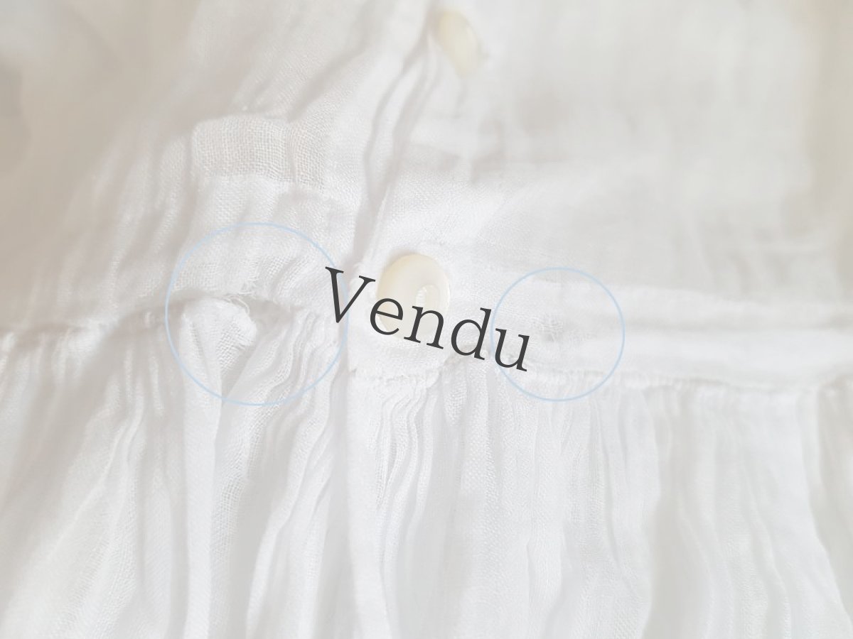 画像12: フランスアンティーク　べべ　バテム(洗礼式）ローブ (12)